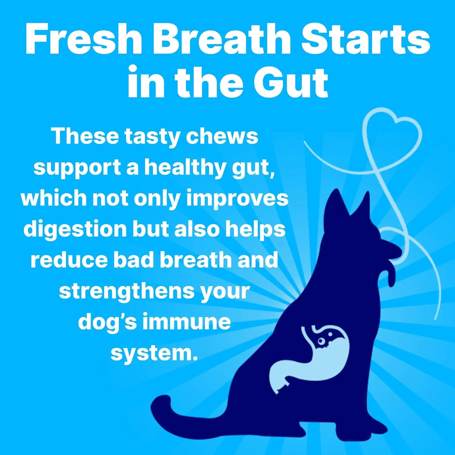 تنقلات دندانی کاملا طبیعی Fresh Breathies برای سگ ها، درمان بوی بد دهان سگ که از سلامت روده و سیستم ایمنی حمایت می کند، تنقلات دندانی برای تمیز کردن دندان سگ، تشویقی های دندانی سگ ساخت ایالات متحده آمریکا، 30 عدد