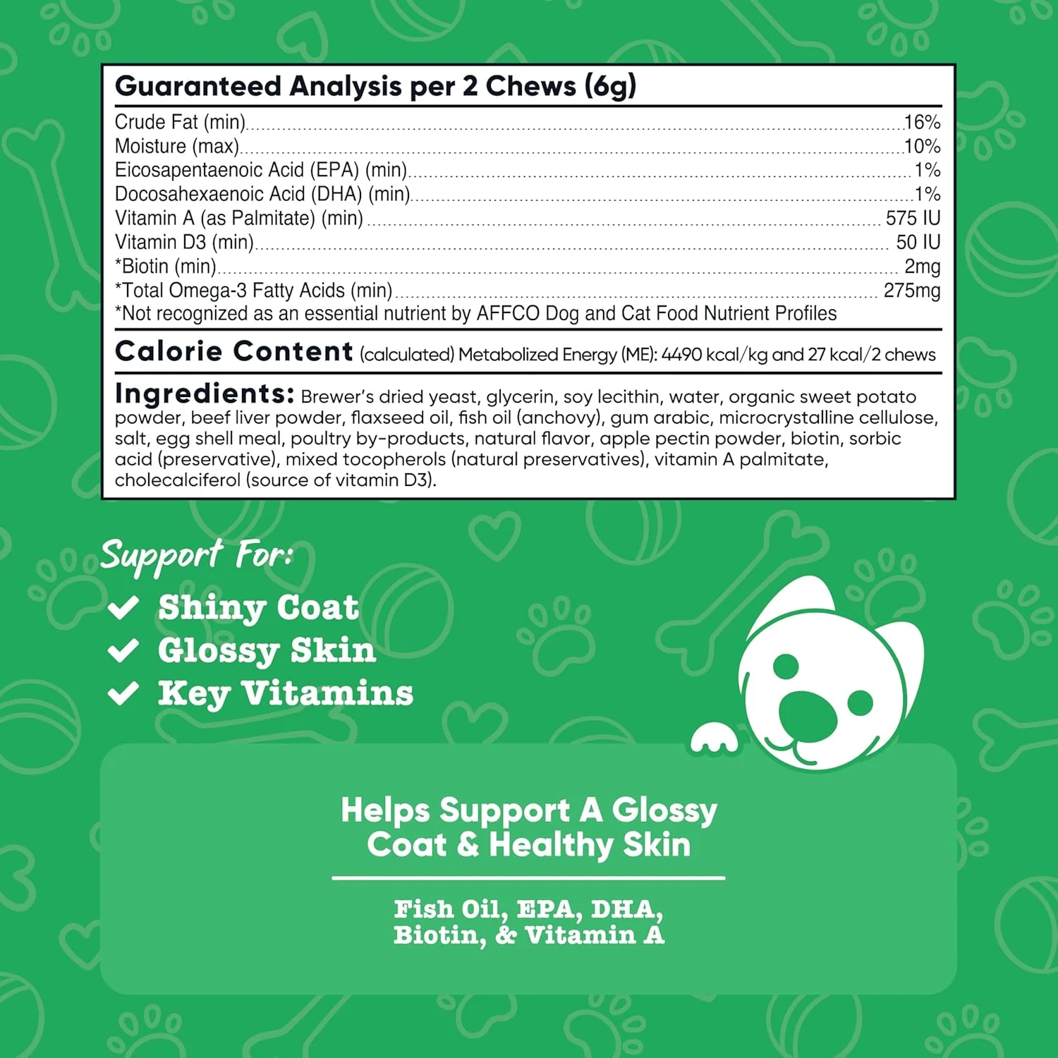 تشویقی نرم پوست و مو سگ نوتری‌کاست پتز (طعم گوشت گاو) 60 عدد - کمک به داشتن پوشش براق و پوست سالم