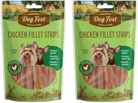 تشویقی سگ پادوان مدل فیله مرغ نواری 55 گرمی (بسته 2 عددی)