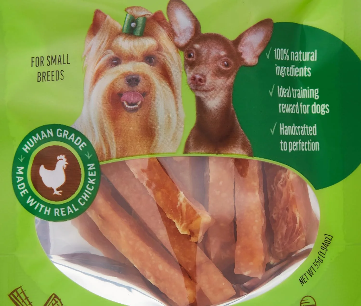 تشویقی سگ پادوان مدل فیله مرغ نواری 55 گرمی (بسته 2 عددی)