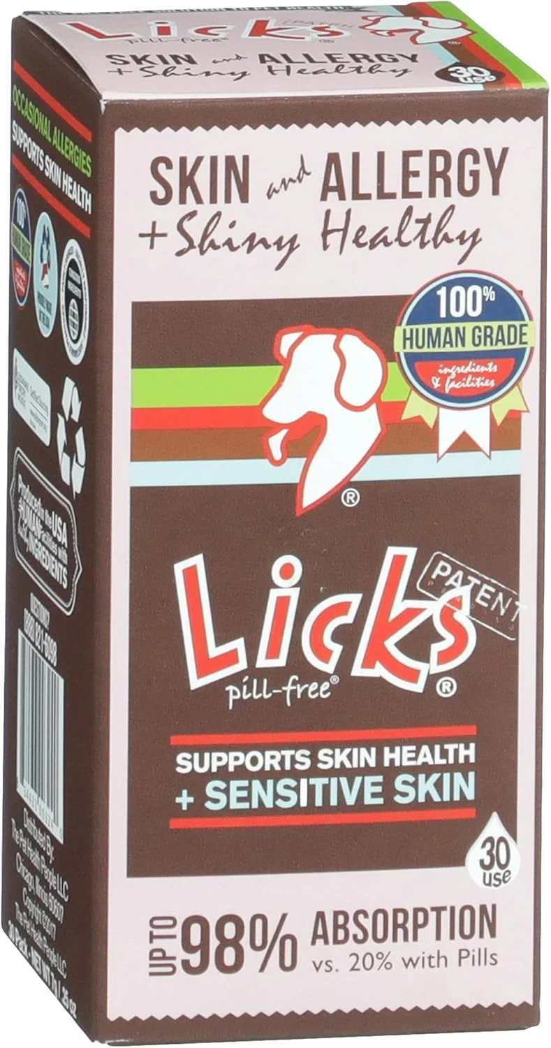 لیکس بدون قرص - پوست و آلرژی برای سگ ها - بسته های مایع - 30 بار مصرف