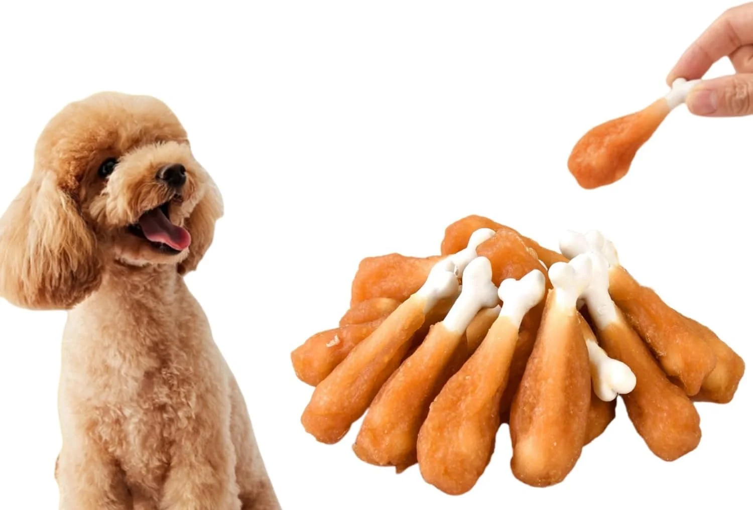 تشویقی سگ مومو بر، استخوان کلسیم پیچیده شده در مرغ، بدون پوست خام، بدون غلات، تشویقی آموزشی برای سگ ها، تمیز کننده دندان، خوشبو کننده دهان، اسنک های جویدنی سگ برای سگ های متوسط و بزرگ 300 گرم