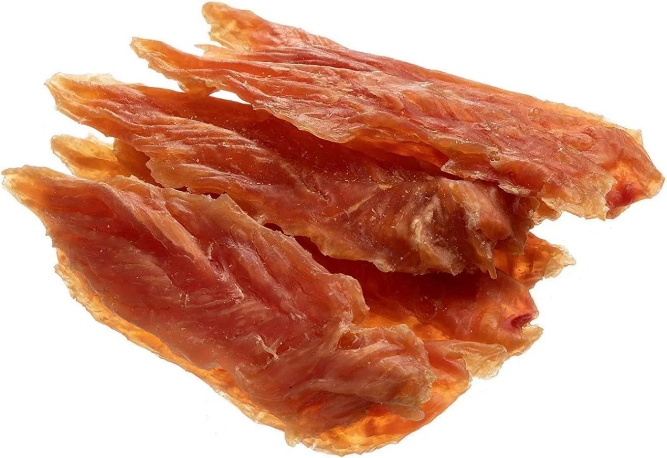 مومو بر - تشویقی طبیعی سگ، سینه مرغ خشک شده جویدنی ممتاز، تشویقی سگ غنی از پروتئین، سگ های کوچک، تشویقی برای آموزش توله سگ، 400 گرم