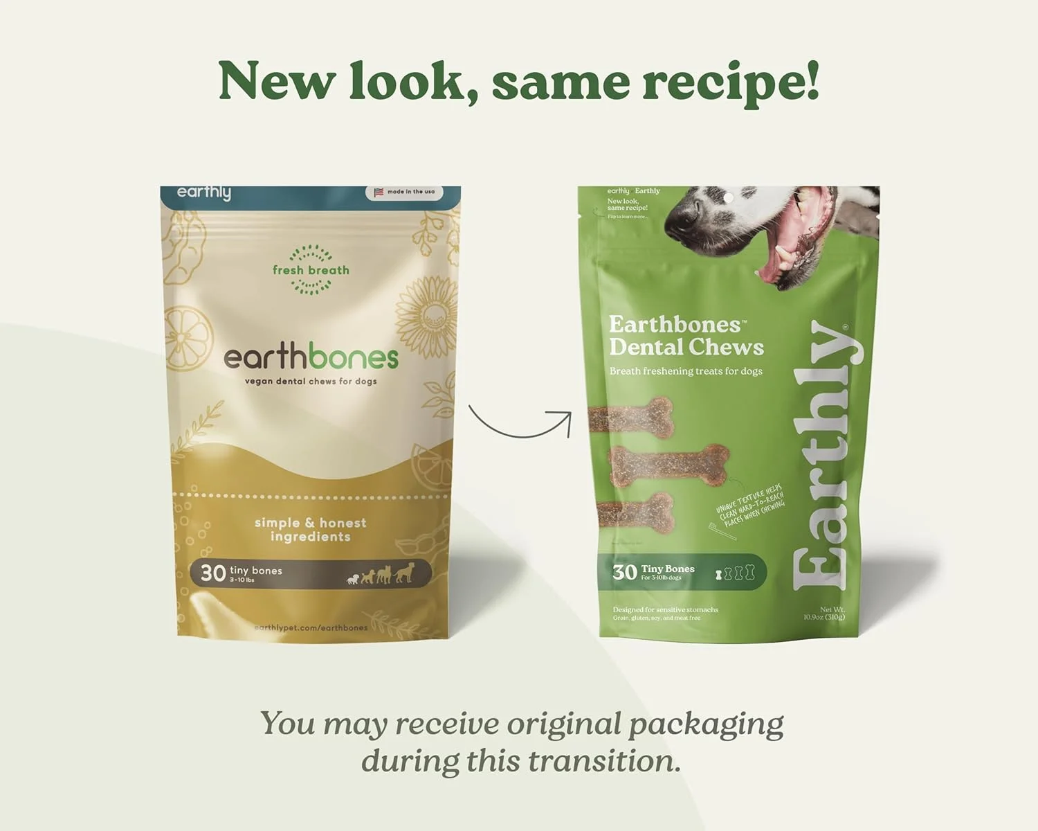 تشویقی دندانی سگ Earthly Earthbones مناسب سگ های 4.5 تا 9 کیلوگرم، 30 عدد تشویقی دندانی سگ Earthly Earthbones مناسب سگ های 4.5 تا 9 کیلوگرم، 30 عدد