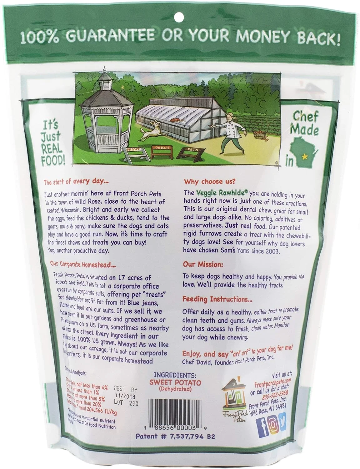 خوراکی سگ سیب زمینی شیرین فرانت پورچ پتز - 397 گرم خوراکی سگ سیب زمینی شیرین فرانت پورچ پتز - 397 گرم