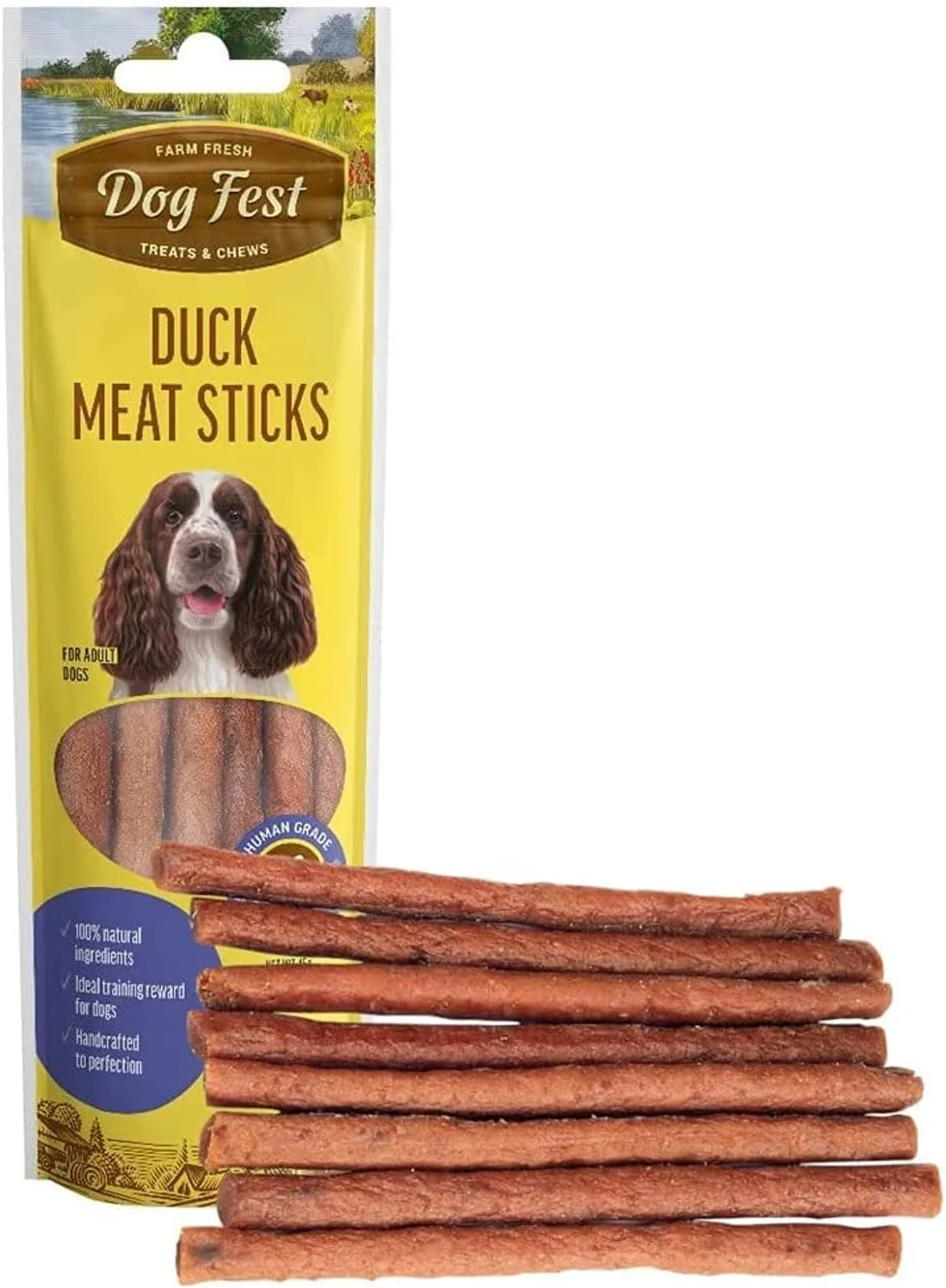 تشویقی سگ داگ فست مدل Duck Meat Sticks مناسب سگ های بالغ - 45 گرم