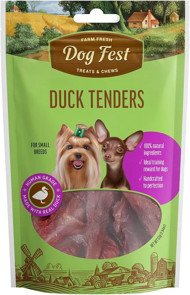 تشویقی اردک مخصوص سگ های کوچک داگ فست - 55 گرم