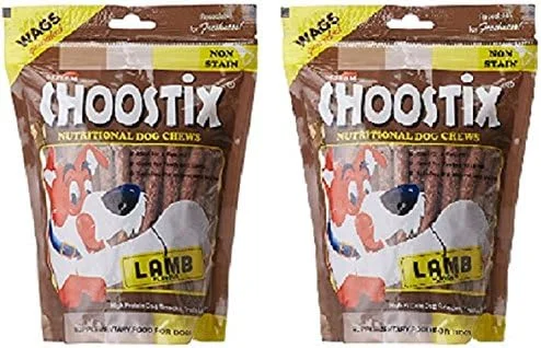 تشویقی سگ چو استیکس مدل Lamb Stick مناسب برای تمامی سنین، 450 گرم (بسته 2 عددی)