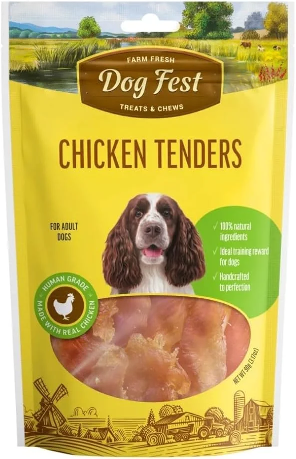 تشویقی سگ فیله مرغ Dog Fest مناسب سگ های بالغ - 90 گرم