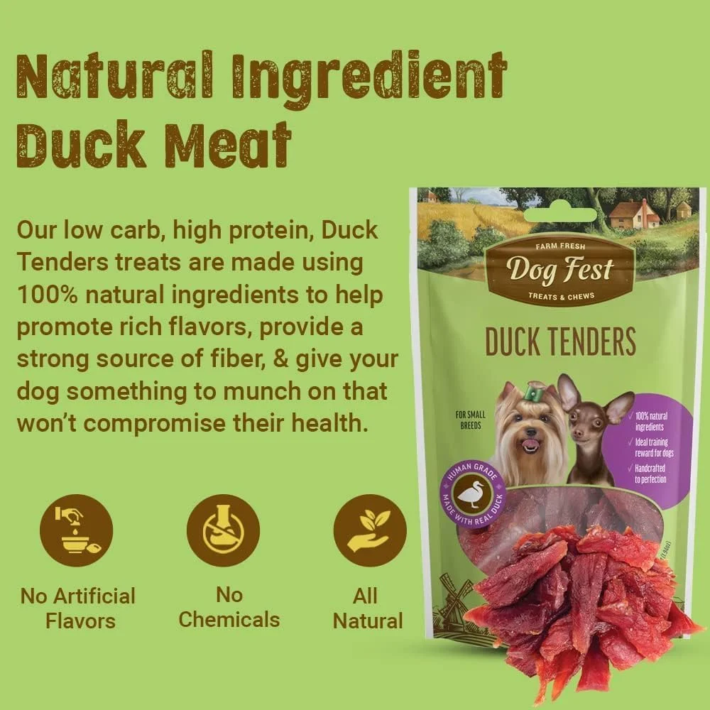 تشویقی اردک مخصوص سگ های کوچک داگ فست - 55 گرم