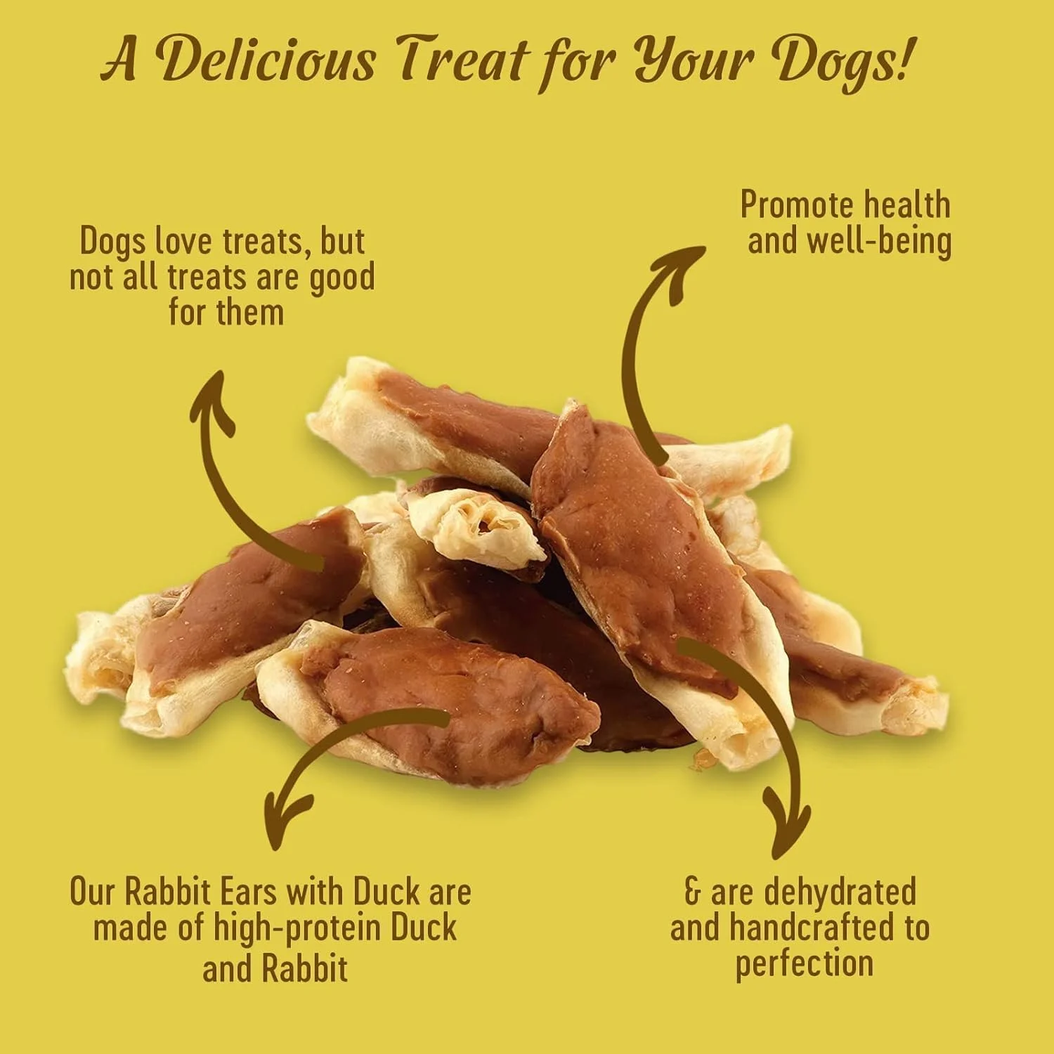 گوش خرگوش Dog Fest با گوشت اردک برای سگ های بالغ، تشویقی سگ - 90 گرم