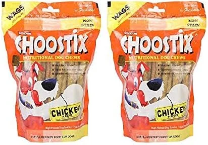 تشویقی سگ چوستیکس مدل Chicken Stick مناسب برای تمام سنین، 450 گرمی (بسته 2 عددی)