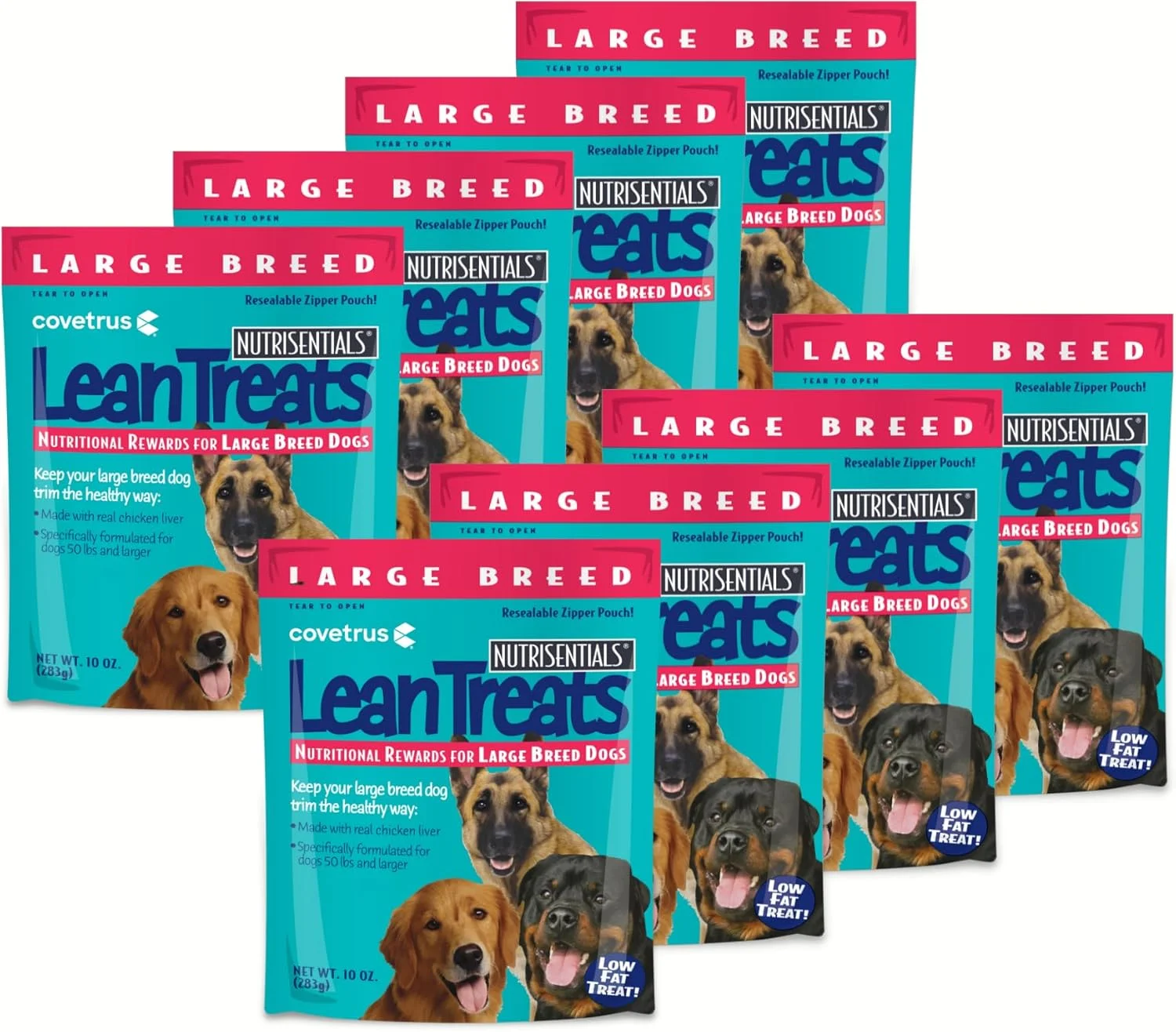 تشویقی سگ های بزرگ جثه باتلر (بسته 8 عددی / کیسه های 10 اونسی با قابلیت بستن مجدد)