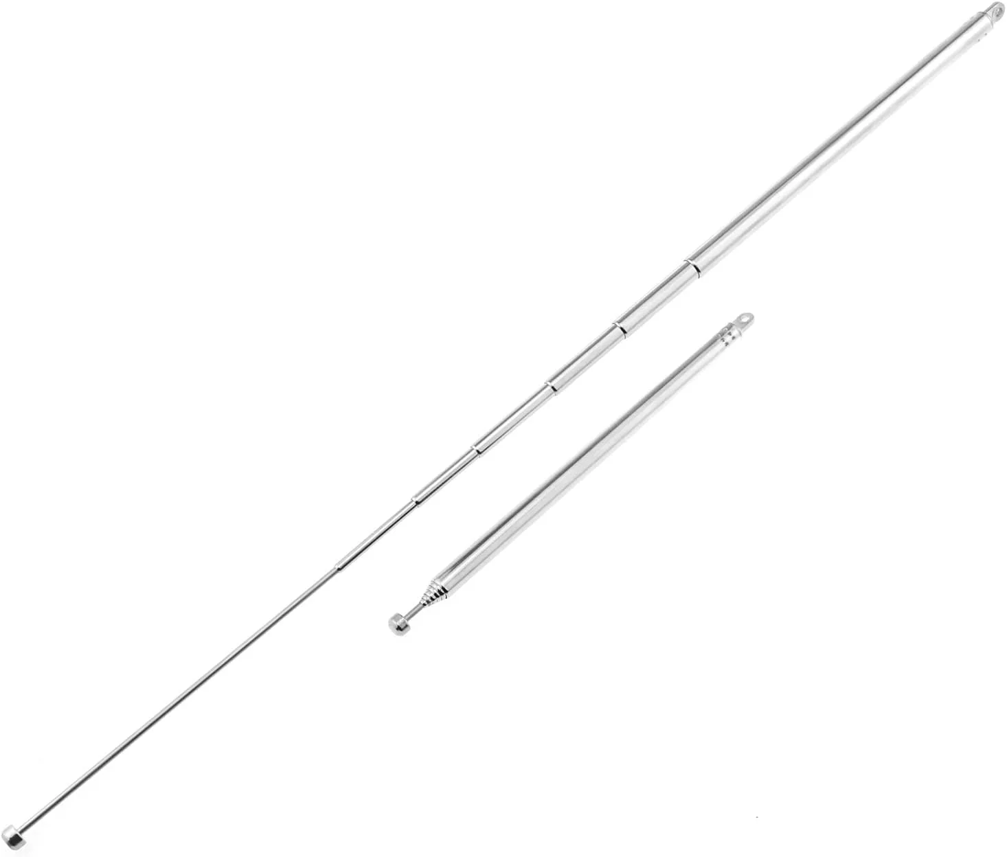 آنتن رادیویی تلسکوپی E-outstanding، 2 عدد، 7 قسمتی، استیل ضد زنگ، آنتن هوایی برای تلویزیون و رادیو آنتن رادیویی تلسکوپی E-outstanding، 2 عدد، 7 قسمتی، استیل ضد زنگ، آنتن هوایی برای تلویزیون و رادیو