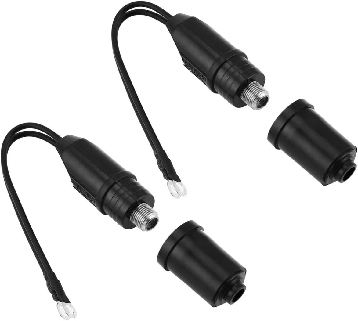 مبدل اتصال آنتن تلویزیون E-outstanding، 300 اهم به 75 اهم، مدل UHF/VHF/FM، بسته 2 عددی