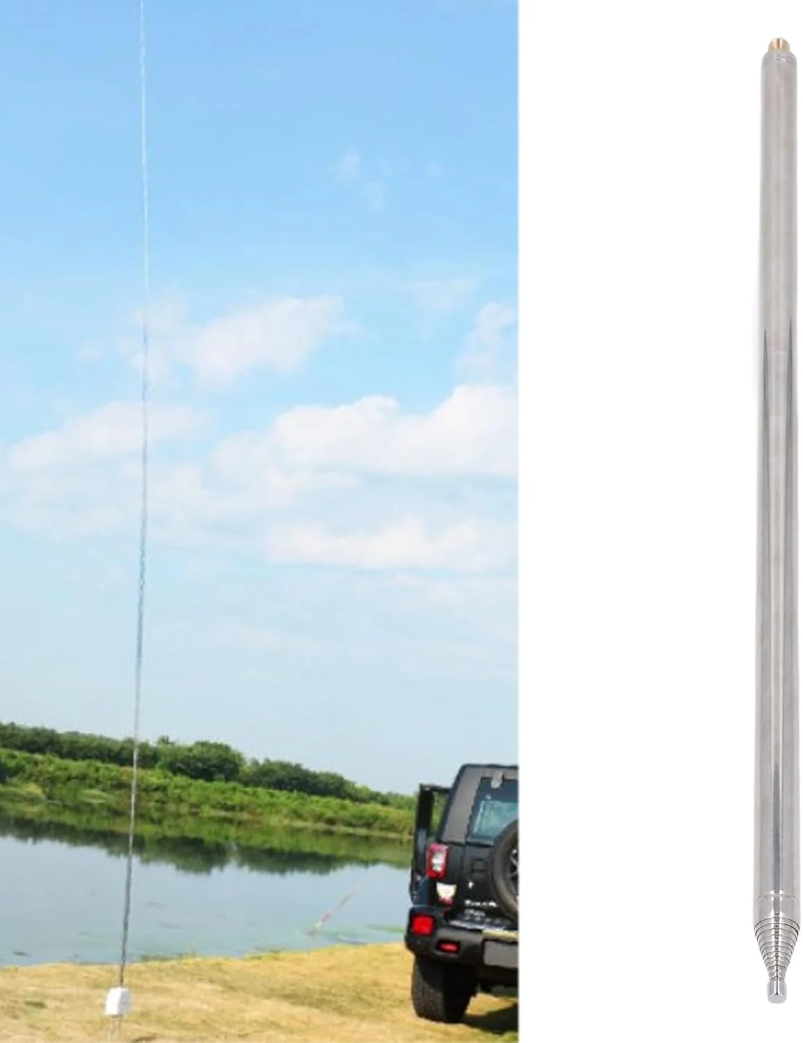 آنتن تلسکوپی 5.6 متری OVAQUIXI، گزینه های آنتن همه کاره، مونتاژ و حمل آسان، جنس ضد زنگ، طراحی پیشرفته، سبک و انعطاف پذیر، مناسب برای Magical، NV IS