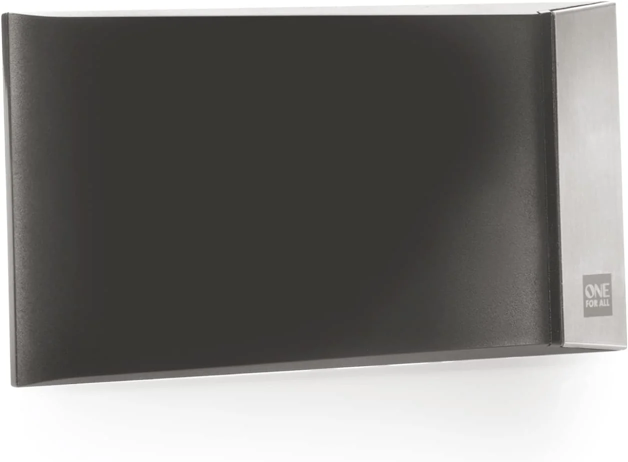 آنتن تلویزیون دیجیتال داخلی تقویت شده One For All - آماده دریافت سیگنال های تلویزیونی Freeview و آنالوگ در محدوده 24 کیلومتری - Full HD Ready - آنتن HDTV - UHF/VHF - مشکی - SV9335