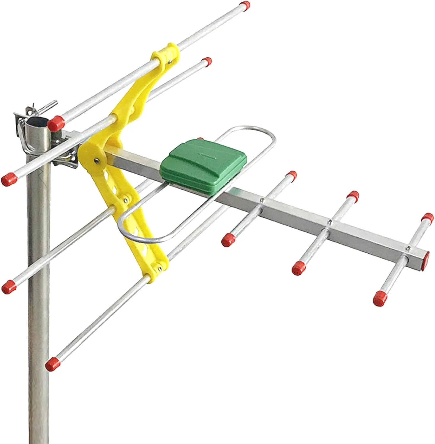 آنتن تلویزیون فضای باز برای Freeview HD و 4K - آنتن خارجی DVB-T2 جهت دار با برد بلند - طراحی یاگی مقاوم در برابر آب و هوا - نصب آسان - کابل کواکسیال 8 متری