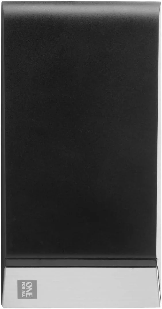 آنتن تلویزیون دیجیتال داخلی تقویت شده One For All - آماده دریافت سیگنال های تلویزیونی Freeview و آنالوگ در محدوده 24 کیلومتری - Full HD Ready - آنتن HDTV - UHF/VHF - مشکی - SV9335