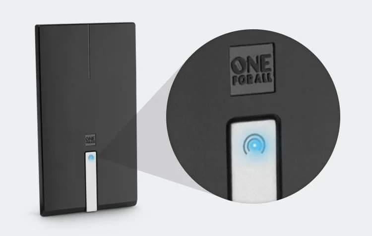 آنتن تلویزیون دیجیتال داخلی تقویت شده One For All مدل SV9425 - آماده دریافت سیگنال های تلویزیونی Freeview و آنالوگ در محدوده 24 کیلومتر - Full HD Ready - آنتن HDTV ممتاز - UHF/VHF - مشکی