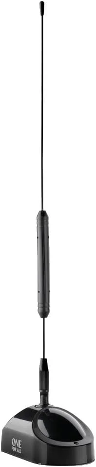 آنتن تلویزیون دیجیتال داخلی تقویت شده One For All - آماده دریافت سیگنال های تلویزیون دیجیتال و آنالوگ در محدوده 5 کیلومتری - Full HD Ready - آنتن HDTV – UHF/VHF - مشکی - SV9311