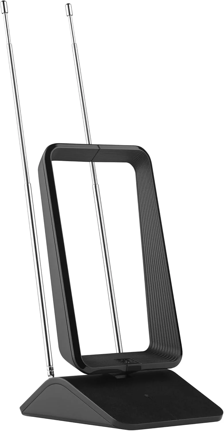 آنتن تلویزیون دیجیتال داخلی تقویت شده One For All - آماده دریافت سیگنال های تلویزیونی Freeview و آنالوگ در محدوده 24 کیلومتری - Full HD Ready - آنتن HDTV - UHF/VHF - مشکی - SV9460