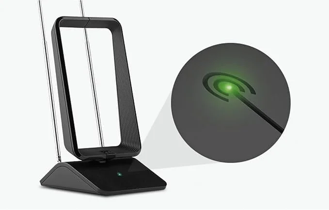 آنتن تلویزیون دیجیتال داخلی تقویت شده One For All - آماده دریافت سیگنال های تلویزیونی Freeview و آنالوگ در محدوده 24 کیلومتری - Full HD Ready - آنتن HDTV - UHF/VHF - مشکی - SV9460