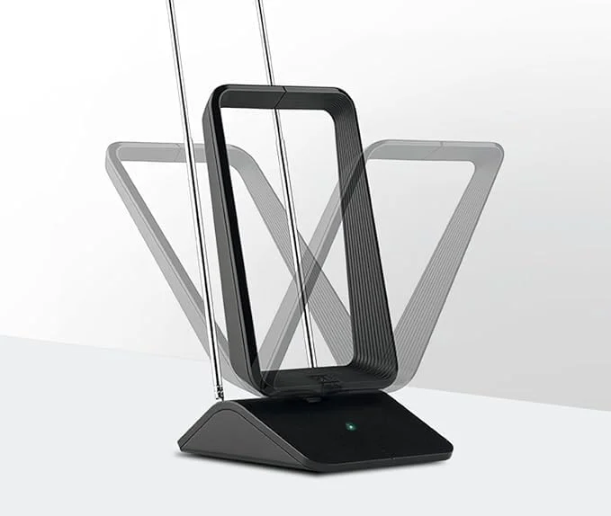 آنتن تلویزیون دیجیتال داخلی تقویت شده One For All - آماده دریافت سیگنال های تلویزیونی Freeview و آنالوگ در محدوده 24 کیلومتری - Full HD Ready - آنتن HDTV - UHF/VHF - مشکی - SV9460