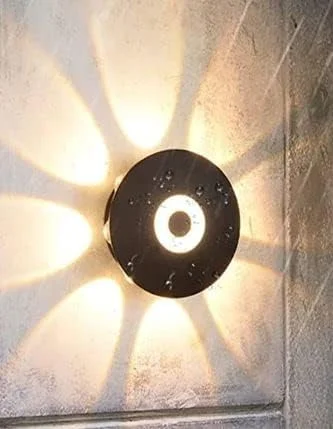 چراغ دیواری قارچی LED AFN LIGHTINGS آلومینیومی ضد آب مدرن نور سفید گرم چراغ بیرونی گرد مات دیوارکوب بیرونی/داخلی برای راه پله اتاق خواب اتاق نشیمن بالکن ایوان 10 وات -3500K 10 سانتی متر
