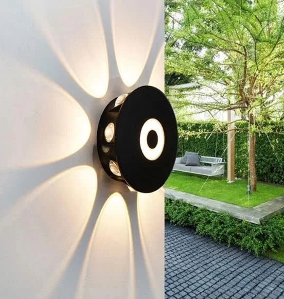 چراغ دیواری قارچی LED AFN LIGHTINGS آلومینیومی ضد آب مدرن نور سفید گرم چراغ بیرونی گرد مات دیوارکوب بیرونی/داخلی برای راه پله اتاق خواب اتاق نشیمن بالکن ایوان 10 وات -3500K 10 سانتی متر