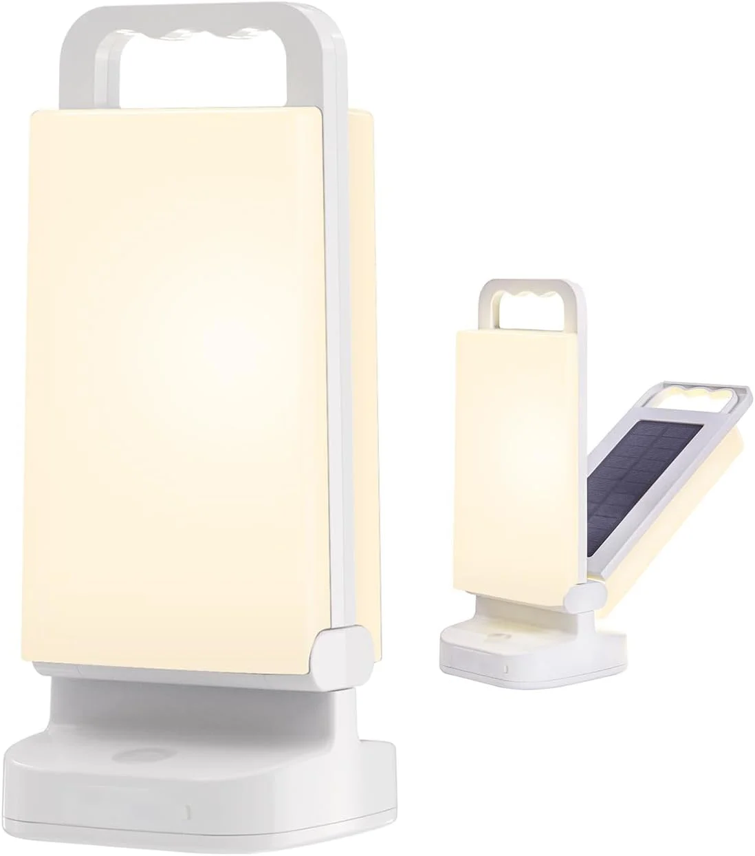 چراغ کمپینگ خورشیدی 6000mAh، چراغ کمپینگ قابل شارژ USB و منبع تغذیه، چراغ خواب LED کم نور با زمان کارکرد تا 80 ساعت، ابزار بقا برای مواقع اضطراری، طوفان، پیاده روی و فضای باز، استفاده در فضای داخلی