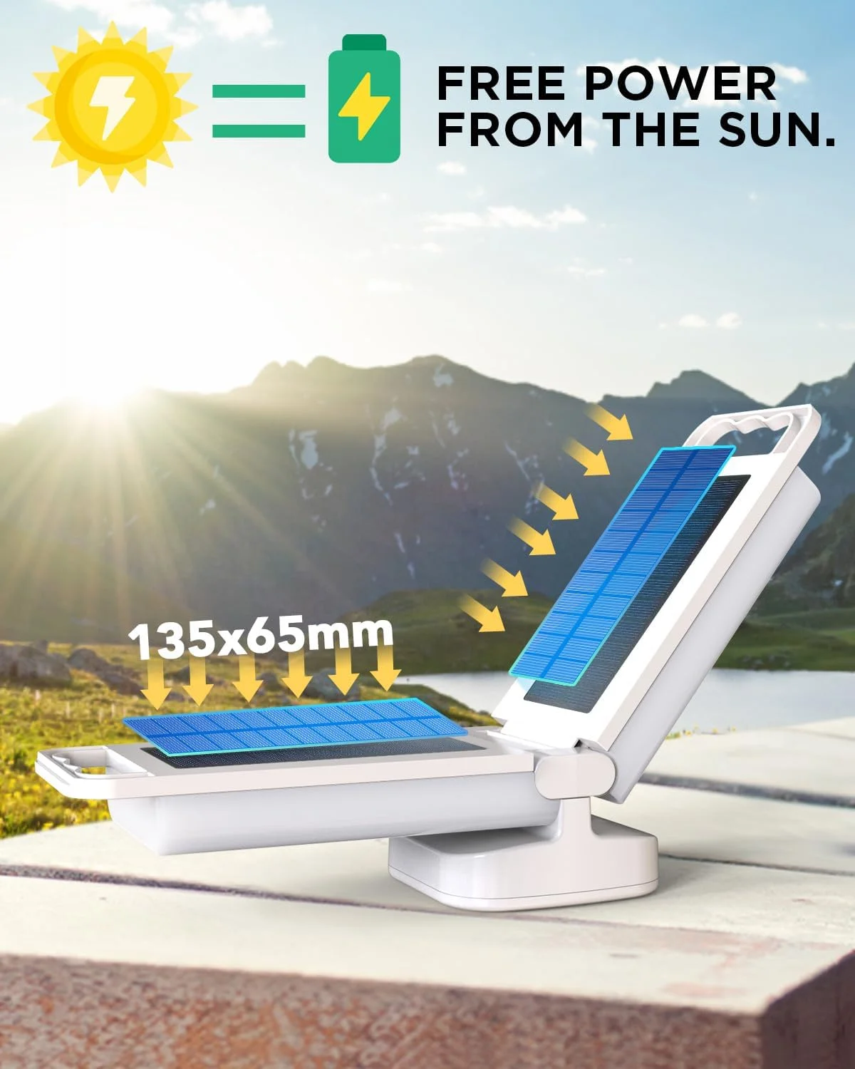 چراغ کمپینگ خورشیدی 6000mAh، چراغ کمپینگ قابل شارژ USB و منبع تغذیه، چراغ خواب LED کم نور با زمان کارکرد تا 80 ساعت، ابزار بقا برای مواقع اضطراری، طوفان، پیاده روی و فضای باز، استفاده در فضای داخلی