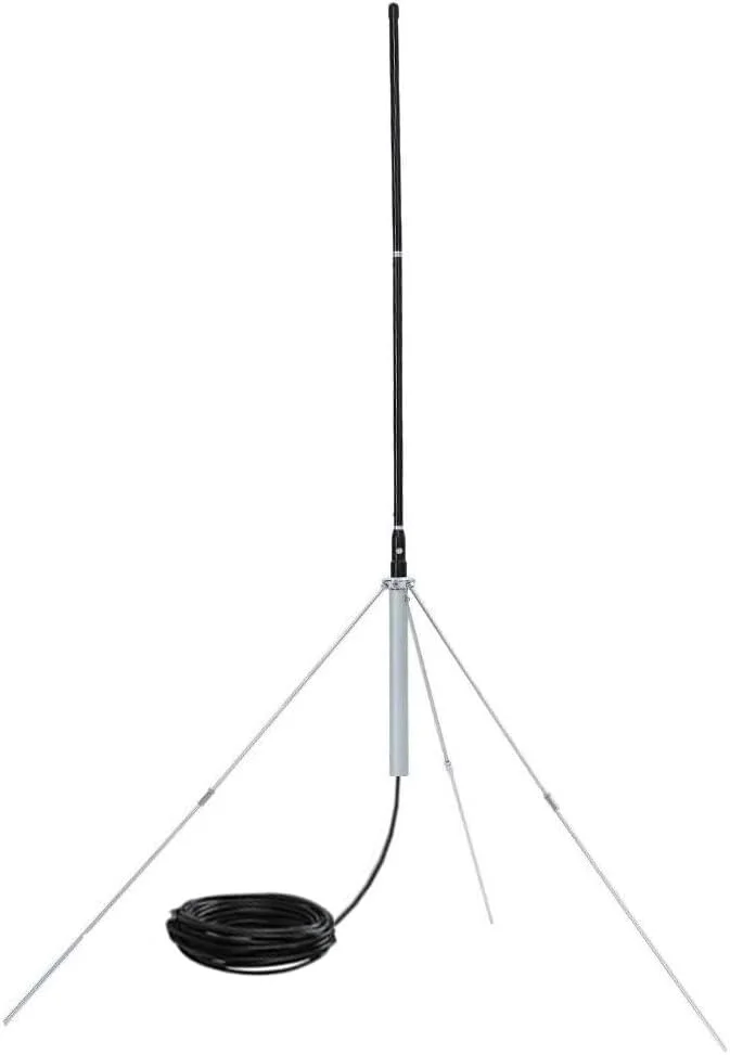 آنتن GP بیرونی 1/4 موج MythGeek برای فرستنده FM، آنتن ضد آب حرفه ای با کابل 8 متری TNC BNC برای 0.5W-100W 7W 7C 15W 15A 15B 25W T251 50W T501