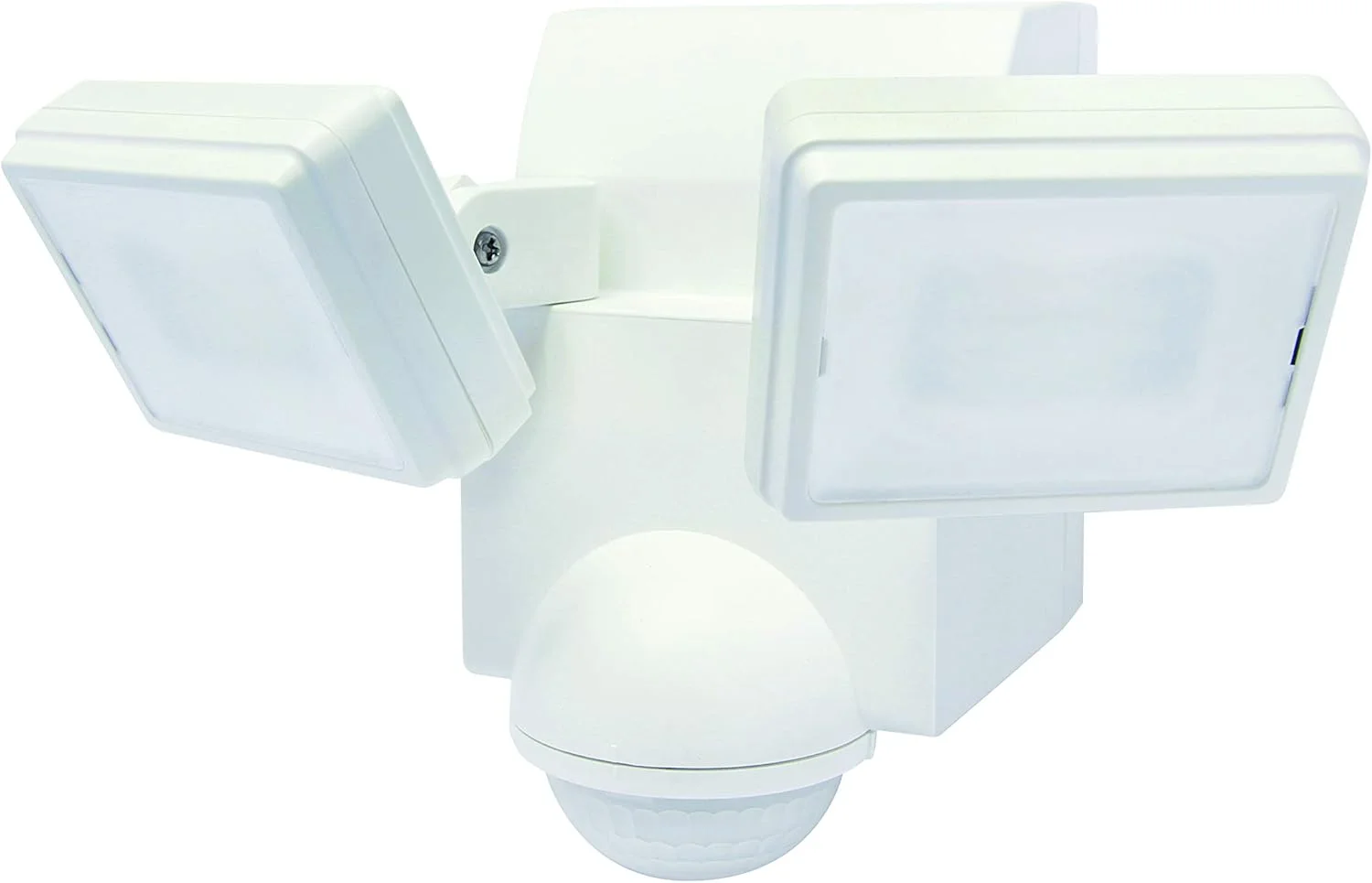 چراغ امنیتی LED با حسگر حرکتی و باتری خور IQ America LB1870QWH با نور 700 لومن، دارای پایه L و نصب جهانی، مناسب برای فضای داخلی و خارجی، کمد، انباری، اتاق زیر شیروانی، کارگاه، گاراژ، روشنایی امن و باربیکیو (سفید)