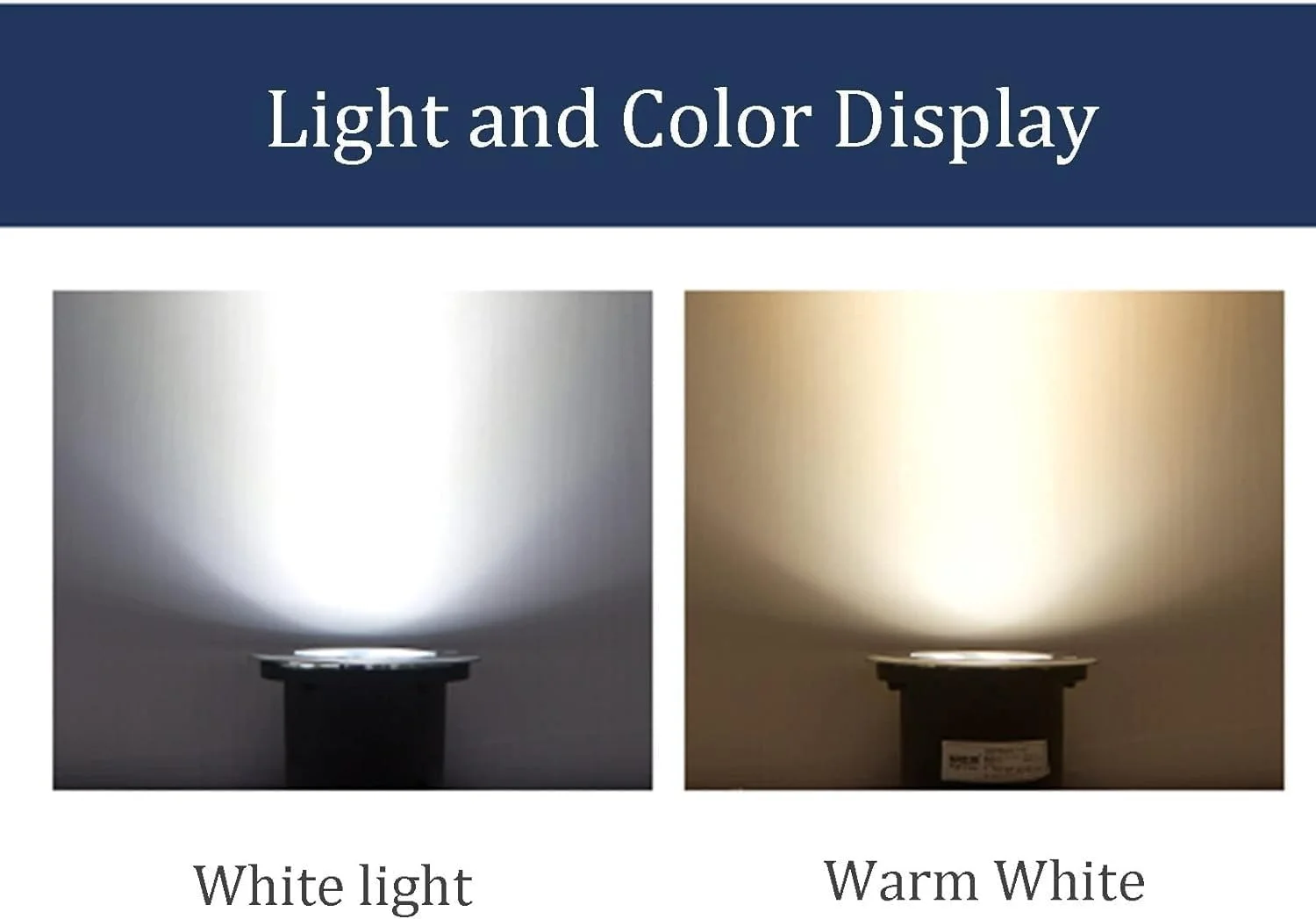 چراغ های دفنی LED گرد محوطه باز، ضد آب IP65، مناسب نورپردازی محوطه، مسیرهای ورودی، پیاده رو، پاسیو، پله ها، نورافکن باغ (نور گرم ac85)