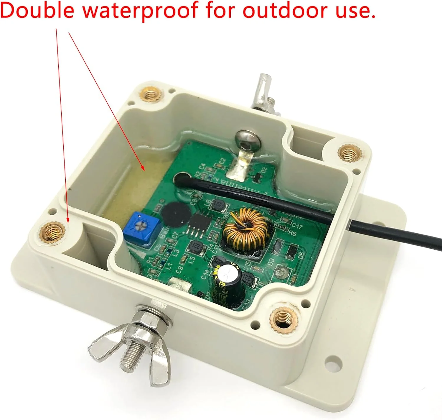 آنتن دریافت فعال حلقه ای MUSIKKEN MLA-30+ Plus فرکانس 0.5-30 مگاهرتز مناسب برای رادیو موج متوسط و کوتاه، کم نویز، ضد آب برای فضای باز (اتصال BNC)