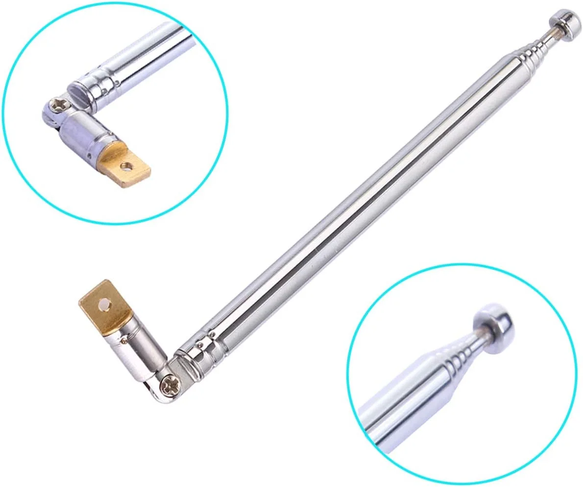 آنتن تلسکوپی 2 عددی moinkerin برای رادیو تلویزیون، طراحی 7 بخشی، آنتن جهانی