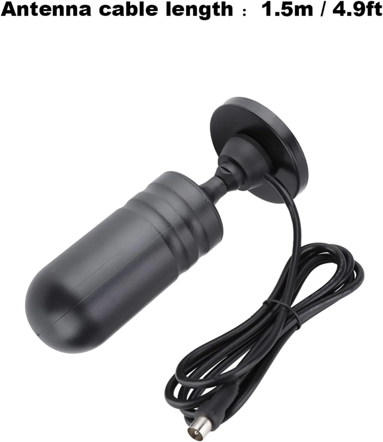 آنتن داخلی/خارجی 30dbi Morelian DTMB، دریافت دو فرکانسی UHF/VHF، آنتن تلویزیون دیجیتال همه جهته 30dbi با کابل 1.5 متری و پایه