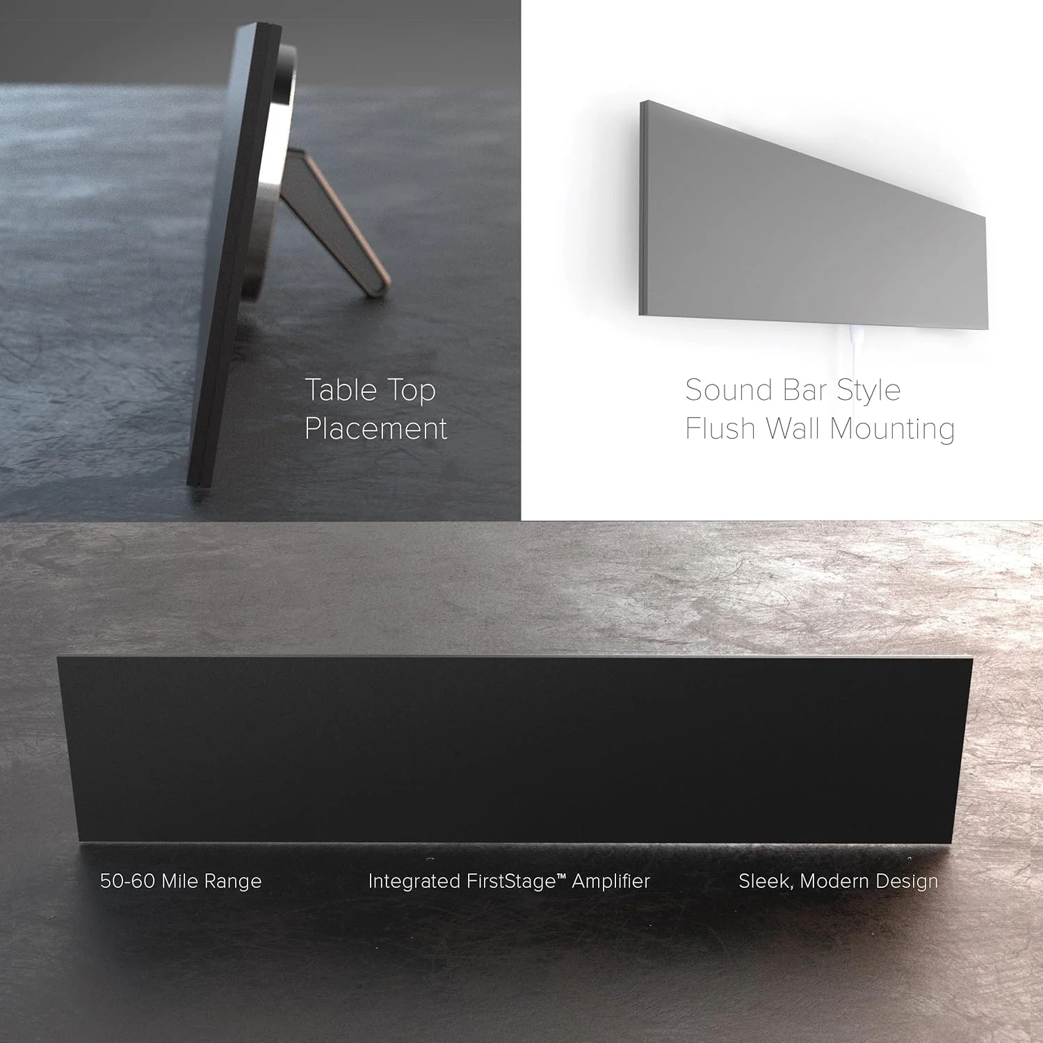 آنتن تلویزیون جدید موهو مدل Blade، HD، آنتن داخلی، برد 80 کیلومتر، تقویت شده، دریافت رایگان تلویزیون، آماده برای 4K