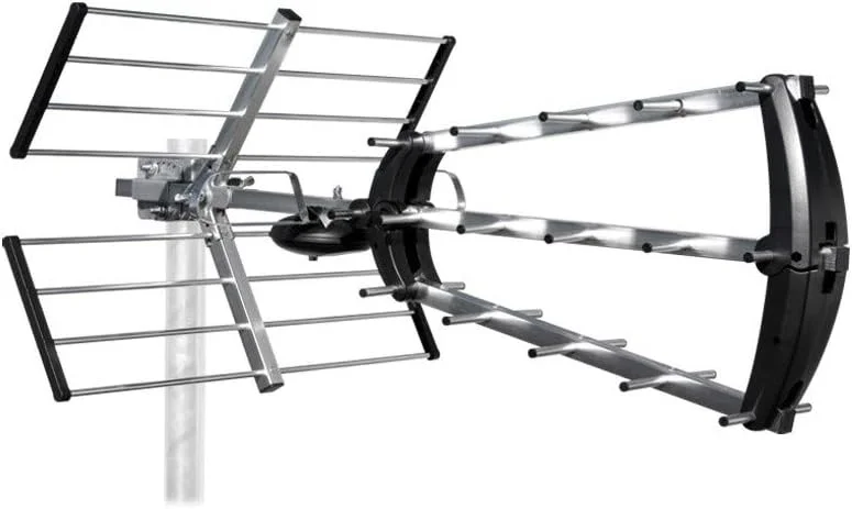 آنتن بیرونی قابل تنظیم مترونیک 415044 با تقویت 26dB UHF - دارای پلاگ F و فیلتر 4G یکپارچه