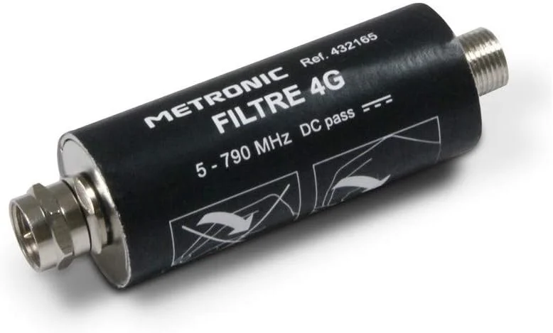 آنتن بیرونی قابل تنظیم مترونیک 415044 با تقویت 26dB UHF - دارای پلاگ F و فیلتر 4G یکپارچه