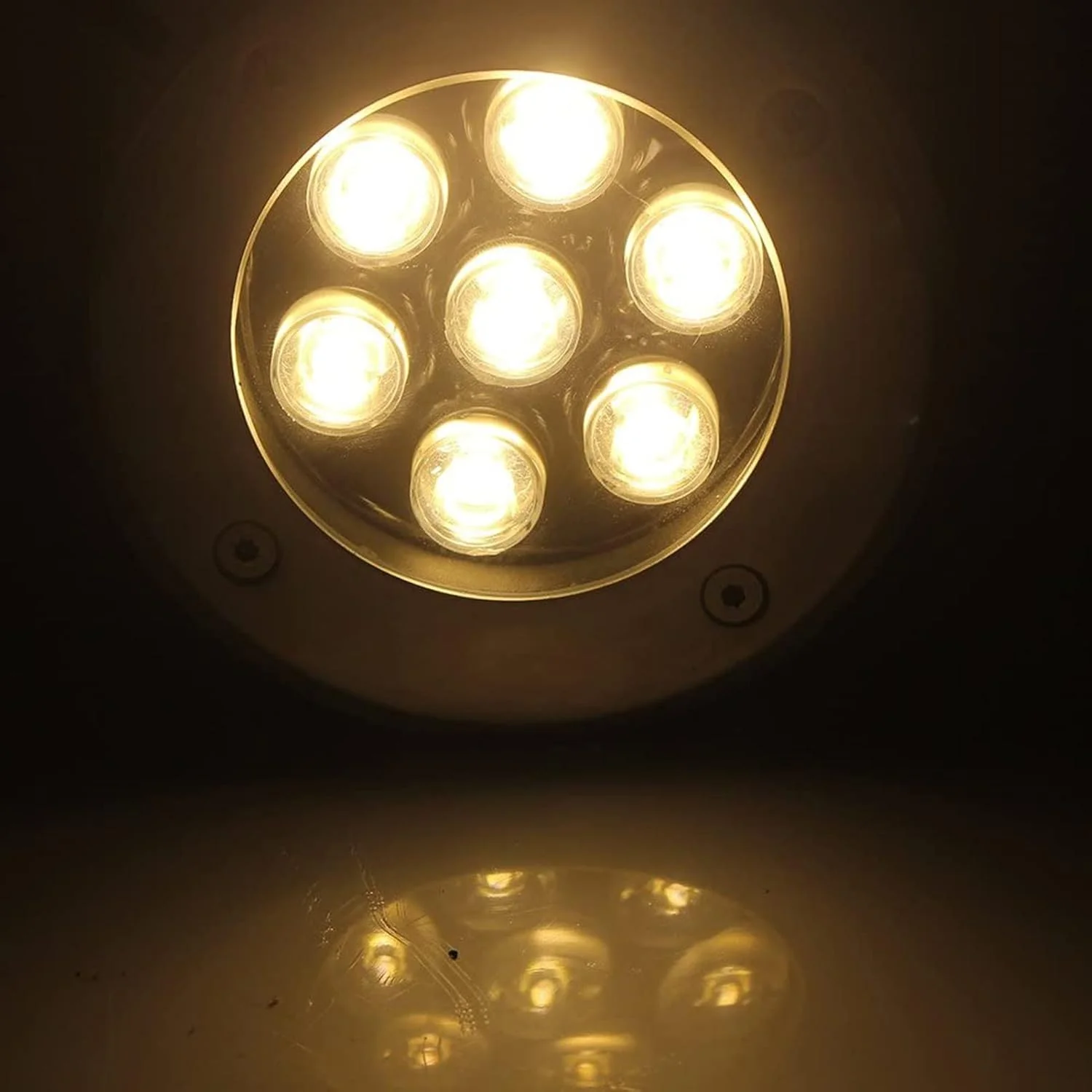 چراغ های دفنی LED منظره بیرونی، چراغ باغ توکار ضد آب IP65 برای پله، حیاط، راهرو، عرشه، AC85-265V (سفید 24 وات)