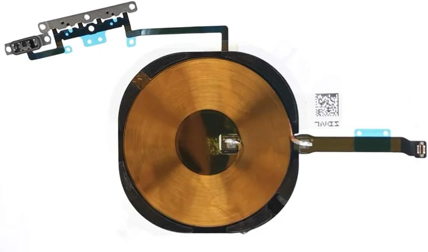 آنتن تراشه بی سیم NFC برای آیفون 11 پرو مکس - پد سیگنال سیم پیچ شارژ QI با فلکس صدا و براکت فلزی از پیش نصب شده