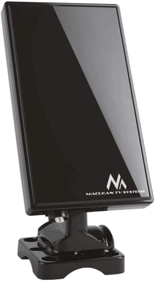 آنتن بیرونی فعال Maclean MCTV-970 DVB-T/T2 H.265 HEVC با تقویت کننده 28dB HDTV DAB، آنتن رادیویی، آنتن تلویزیون داخلی/بیرونی