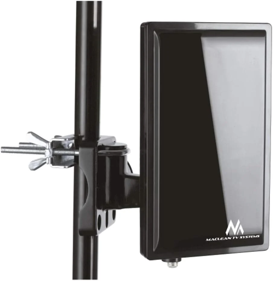 آنتن بیرونی فعال Maclean MCTV-970 DVB-T/T2 H.265 HEVC با تقویت کننده 28dB HDTV DAB، آنتن رادیویی، آنتن تلویزیون داخلی/بیرونی