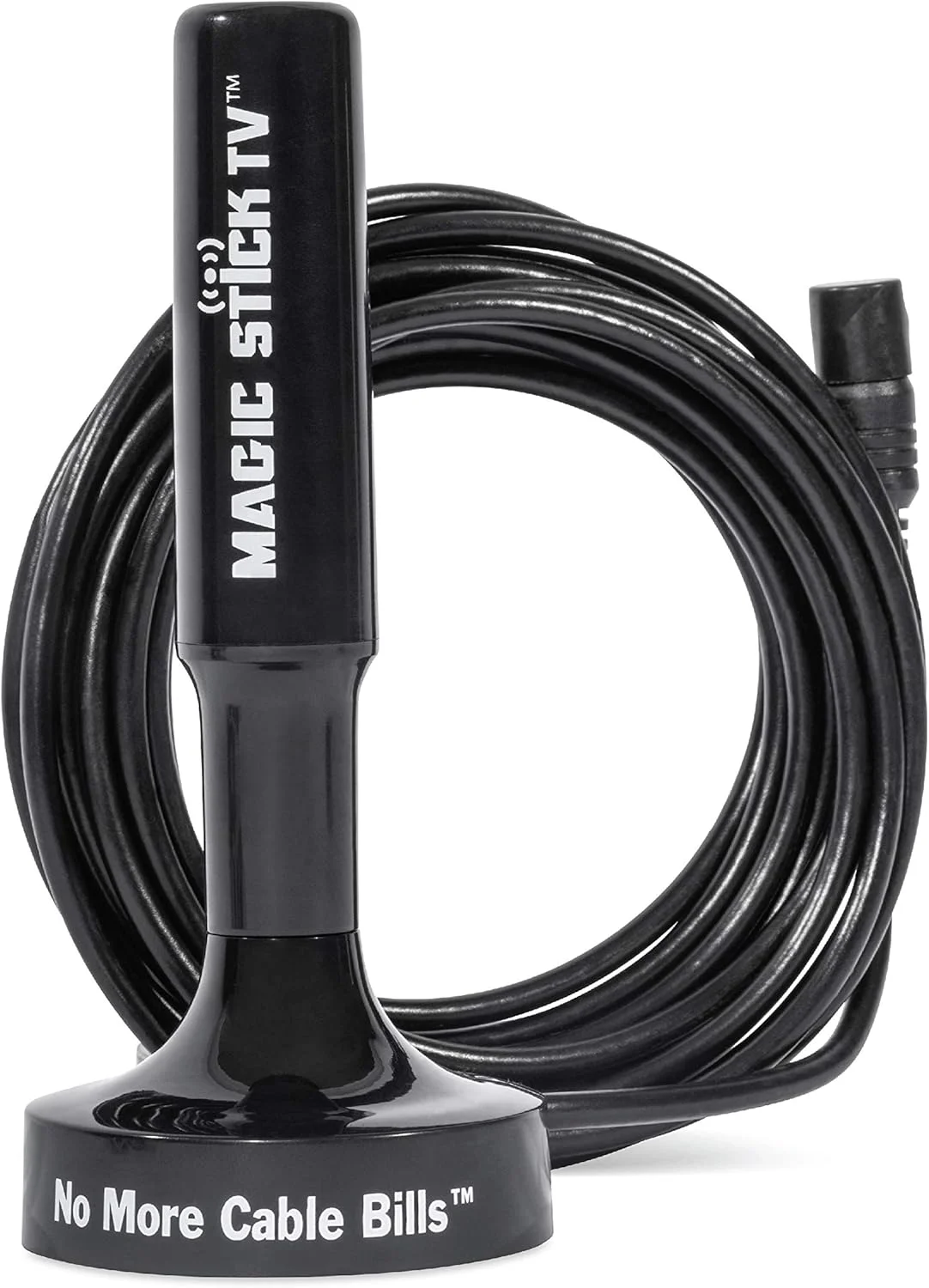 آنتن دیجیتال داخلی تقویت شده HD مدل Magic Stick TV MS-50A برای کانال های HDTV 1080P، کابل کواکسیال 5 متری مشکی