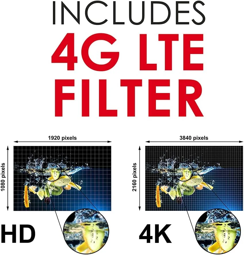 آنتن تلویزیون داخلی پنلی فعال LLOYTRON با سازگاری دیجیتال Freeview / فیلتر LTE 4G داخلی / تقویت کننده قدرتمند / بهره 50dB / محدوده فرکانس برتر / آداپتور شامل - A3103BK - مشکی