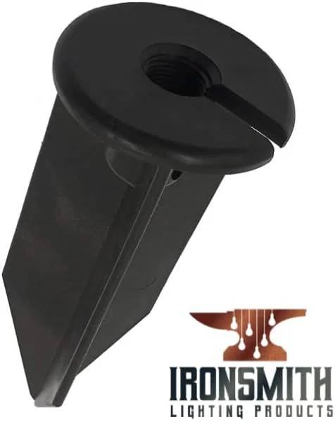 میخ زمینی 8 اینچی محصولات روشنایی Ironsmith با رزوه 1/2 اینچ NPT و مسیر سیم کشی جانبی برای نصب آسان | استفاده جهانی | ضد خوردگی | فقط نصب با میخ