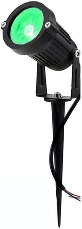 چراغ محوطه ای LED مدل Gesto Metal 5W، ضد آب IP65، مناسب مسیر باغ، نورپردازی درختان، دارای پایه میخ دار، مناسب نورپردازی فضای باز (سبز) - 1 عدد