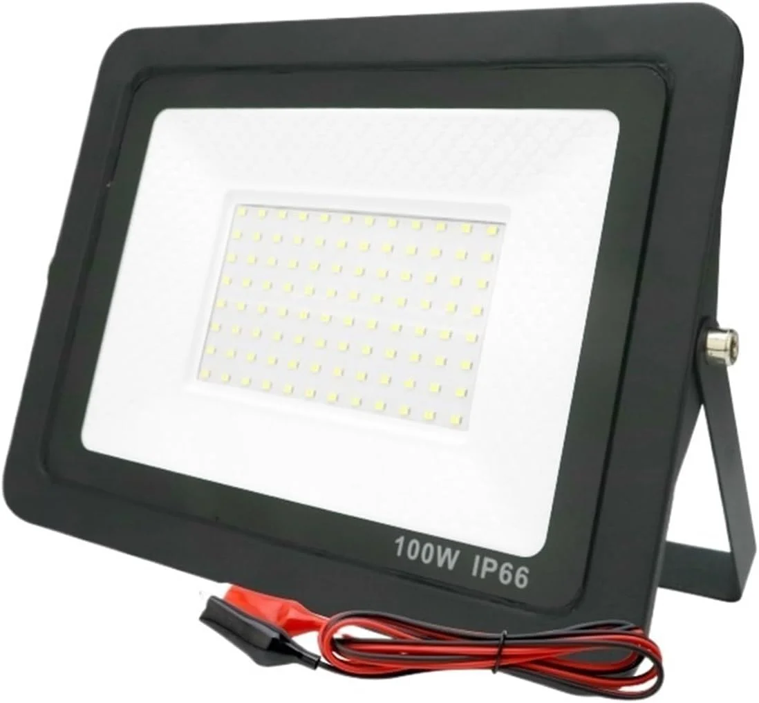 چراغ پروژکتور LED بیرونی 20W 30W 50W 100W، نورافکن ضد آب IP66، چراغ بازتابنده قابل حمل LED برای گاراژ، حیاط